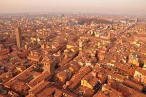 Aerial View of Bologna, Italy